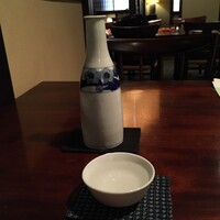 蕎麦懐石 無庵 - 酒 (喜正 ぬる燗) 