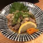 わすれな草 - 鹿すじ肉湯引きポン酢