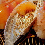 かねとも寿し - 太刀魚炙り（ここでは初めて）