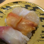 廻転寿司弁慶 - 赤貝、ほたて、ほっき