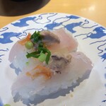 廻転寿司弁慶 - かわはぎ肝のせ