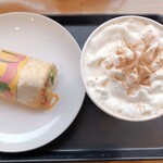 STARBUCKS COFFEE - Tｼﾞﾝｼﾞｬ-ﾌﾞﾚｯﾄﾞﾗﾃ 460円　ﾍﾞ-ｺﾝﾎﾟﾃﾄﾎｯﾄｻﾗﾀﾞﾗﾂﾌﾟ380円