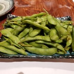 旬彩きっちんかつら - 生えだ豆の塩ゆで