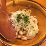 ぬる燗 - みそ豆