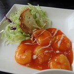 チャイナ食堂 彩菜房 - Ａランチのエビチリ