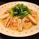 無国籍酒肴 Himeji - 12月の限定「焼きネギのせ柚子胡椒パスタ」