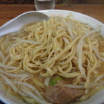 ラーメン二郎 - 一気に天地返し