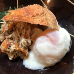 食彩厨房 甚兵衛 - 松葉ガニの温玉のせ