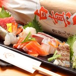 美酒人路まるゆう - 刺身の盛り合わせ