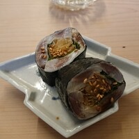 鮨 なんば 日比谷 - イワシの海苔巻き