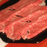 三嶋亭 本店 - 特上ロースの皿盛り