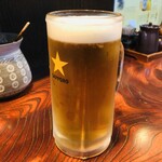 宮川 - 生ビール中（450円）