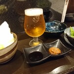 炭火焼鳥 鶏拓 - オーダーのクラフトビールと突き出し