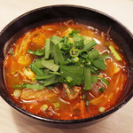 トンテキ食堂8 - うま辛チゲの野菜たっぷりスープ(600円)