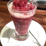 春風駘蕩 - グリオットのソルベ、スパークリングワインがけ