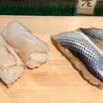 魚がし日本一 立喰寿司 - つぶ貝 小肌