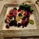 パッソ・ア・パッソ - ジビエの前菜の盛り合わせ