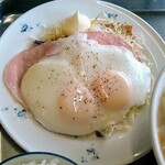 徳市 - ハムエッグ　350円