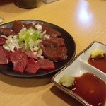 やきとん万備 - 2012.3 レバちれ合盛り（500円）