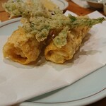 四季の味 彩香 - 白子の湯葉揚げ