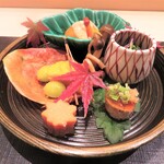 Tenyuu Atsugase - 前菜５種盛り