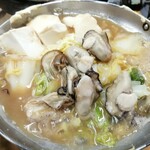 すき焼･鍋物 なべや - 牡蠣みそ鍋完成図
