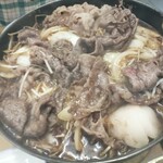 すき焼･鍋物 なべや - 牛肉鉄鍋完成図