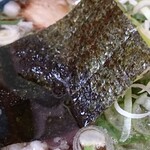 満び - らーめん太麺こってりの海苔