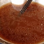 満び - らーめん細麺あっさりのスープ