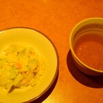 Saizeriya - サラダとスープ