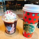 スターバックスコーヒー - サンタチョコブーツフラペチーノ・Vドリップコーヒー