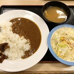 Matsuya - 創業ビーフカレー 並盛 490円
                        （レギュラー化）
                        生野菜セット +100円