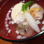 料理ふじ味 - 椀（鯛の潮汁）