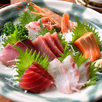 Shinzan - 店長が釣り上げた魚を盛り込んだお刺身