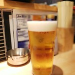 炭火焼き鳥 五tsubo - 生ビール