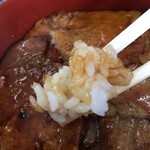 味乃やまびこ - ヤワヤワごはん…タレは甘めで普通