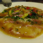 真鯛のカルパッチョ　￥８００