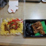 マルナカ - 料理写真:田舎風ばら寿司￥１４９＋国産鶏フライドチキン￥１２７