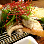 Yasai No Ousama - 銀鮭の麹漬け焼き　ローストした木の子と生姜の香り