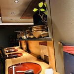 紀州麺処 誉 - カウンター席