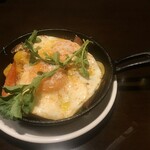 BARU 竹末 - ピーマンと猪ベーコンの目玉焼き(税別700円)