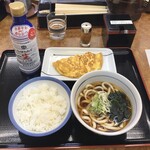 山田うどん - 卵焼き朝定食430円