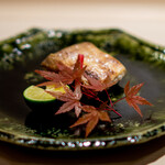 新ばし 星野 - ぐじの松笠焼き