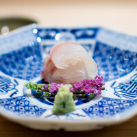 新ばし 星野 - 明石の鯛の昆布締め