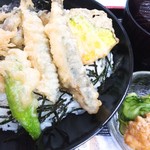 Kyouryourimanchou - 夏期限定「鱧と小鮎の天丼定食」