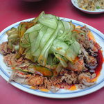 四川 - キュウリと茹で豚ラー油
