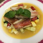 ホスペデリア アモーレ - ドリンク写真:尾長鯛のソテー夏野菜ソース