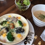 モアカフェ - 料理写真:ドリア&スープセット