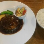 Aroma Canoro - 特製ハンバーグランチです。