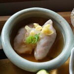 遊の丘 - 十割そばセットのそばがき(R1.9.11撮影)